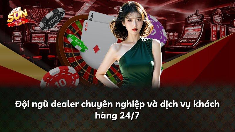Đội ngũ dealer chuyên nghiệp và dịch vụ khách hàng 24/7